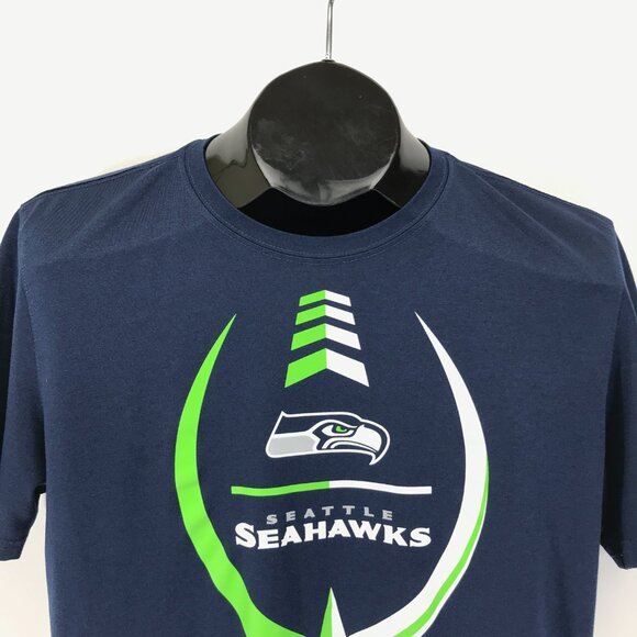 Nike Dri-Fit Seattle Seahawks Graphic Print T-Shirt Men's Medium Football Sports - Picture 2 of 8
